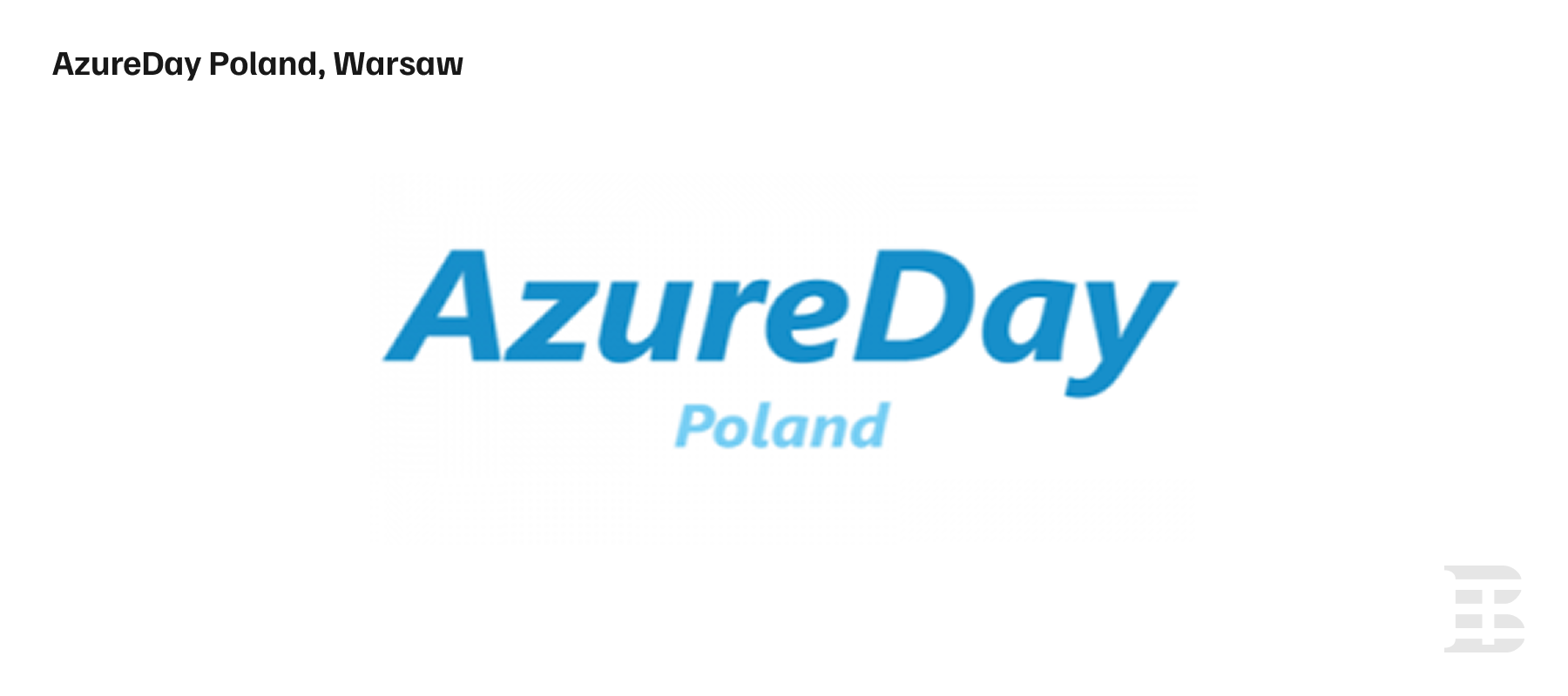 AzureDay Poland, Warsaw.png