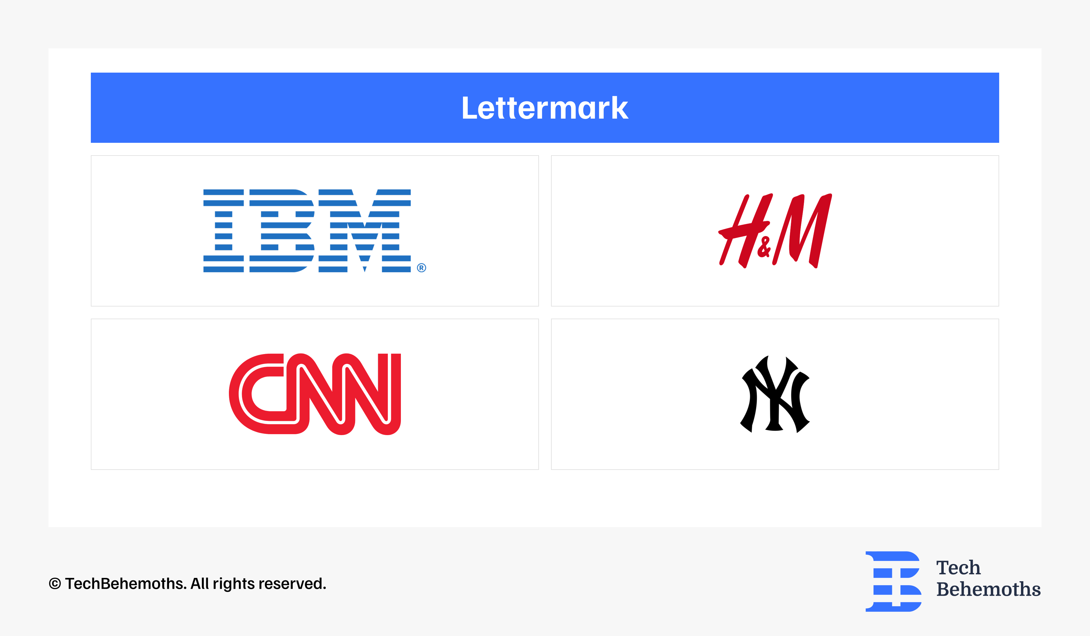 Lettermark logos (initials, monogram)