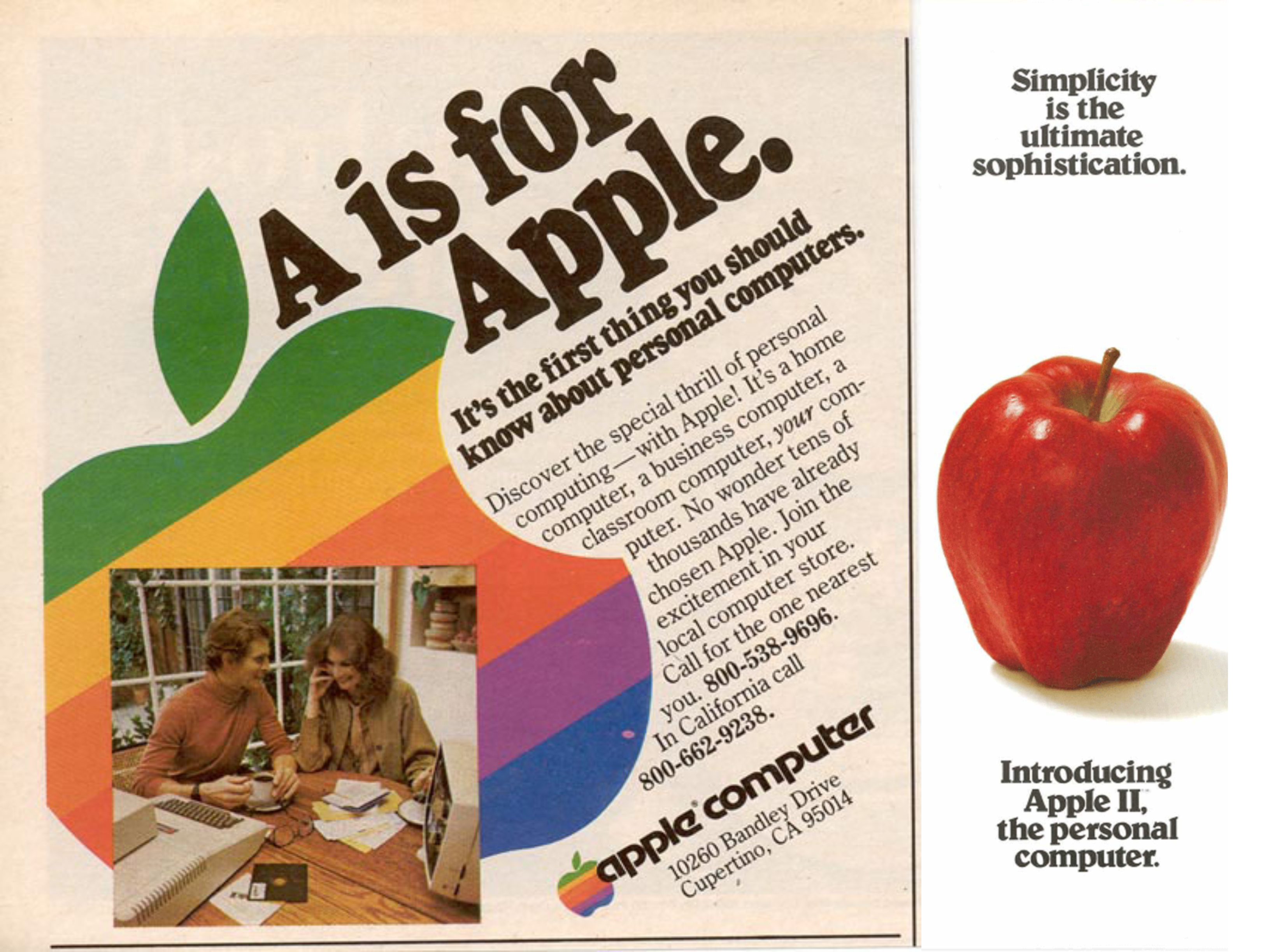 "A Is For Apple" Ads 1977 Apple II “Simplicity” Brochure