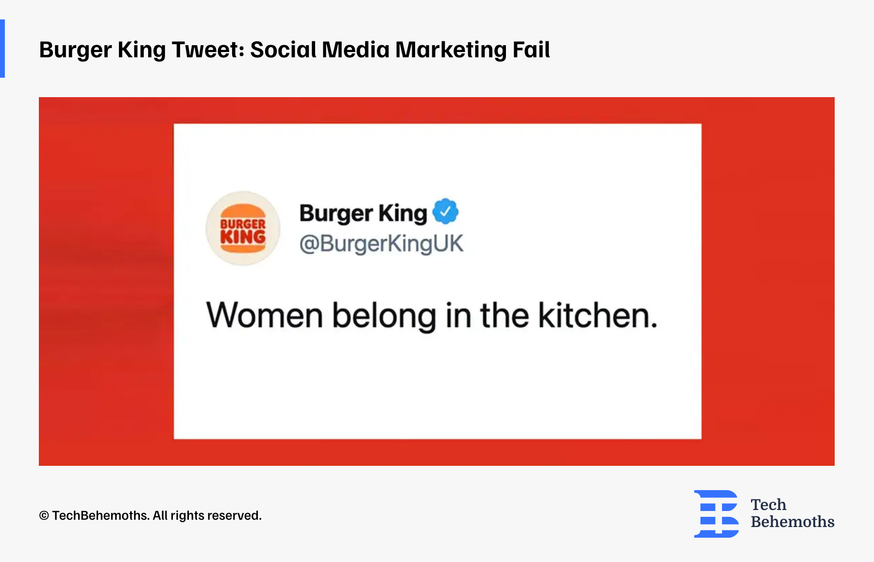 Burger King Tweet Social Media Marketing Fail