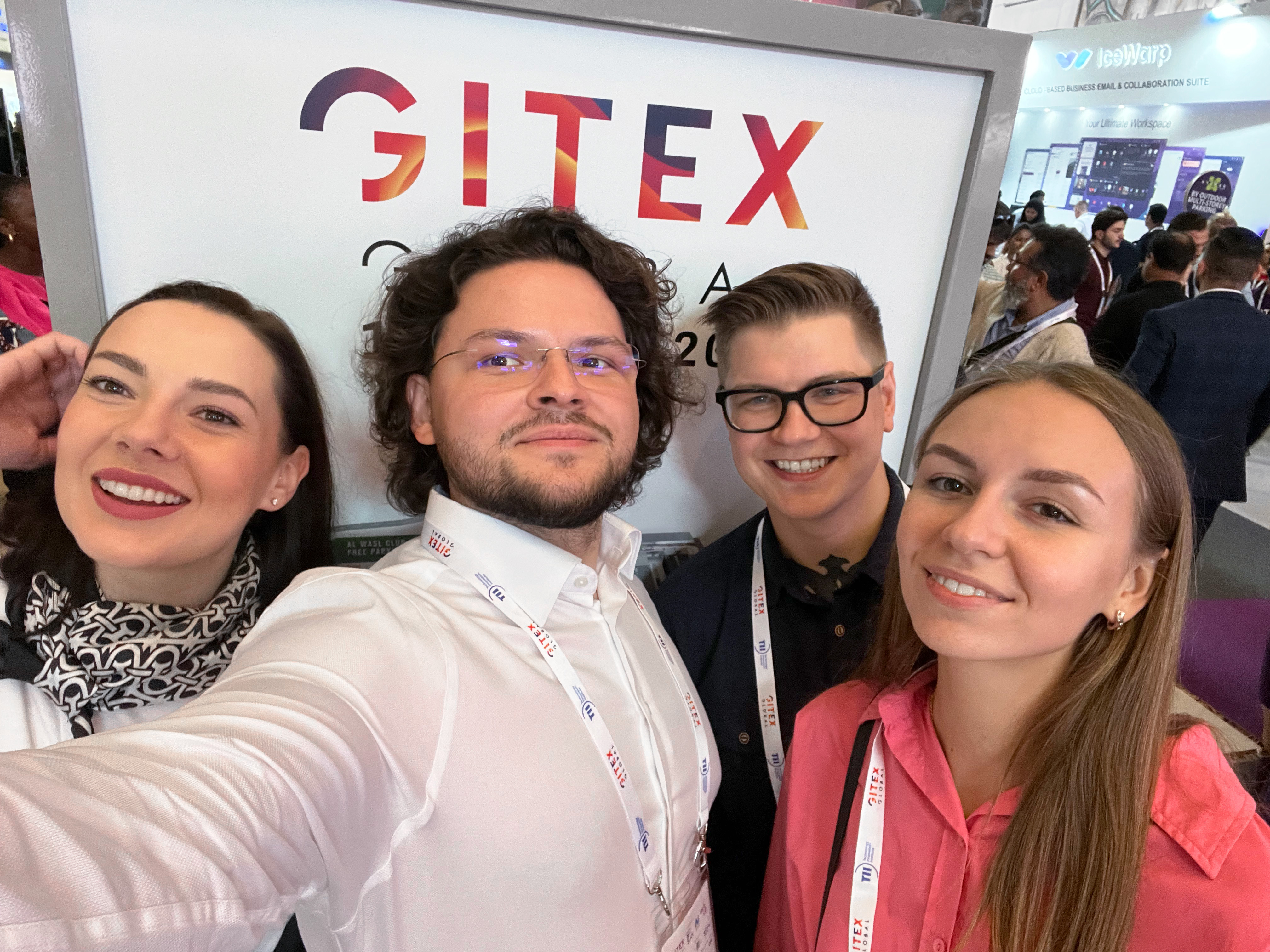 Grinteq team, Gitex 2023, Dubai, UAE. Credits: Valeria Sologoub, Grinteq