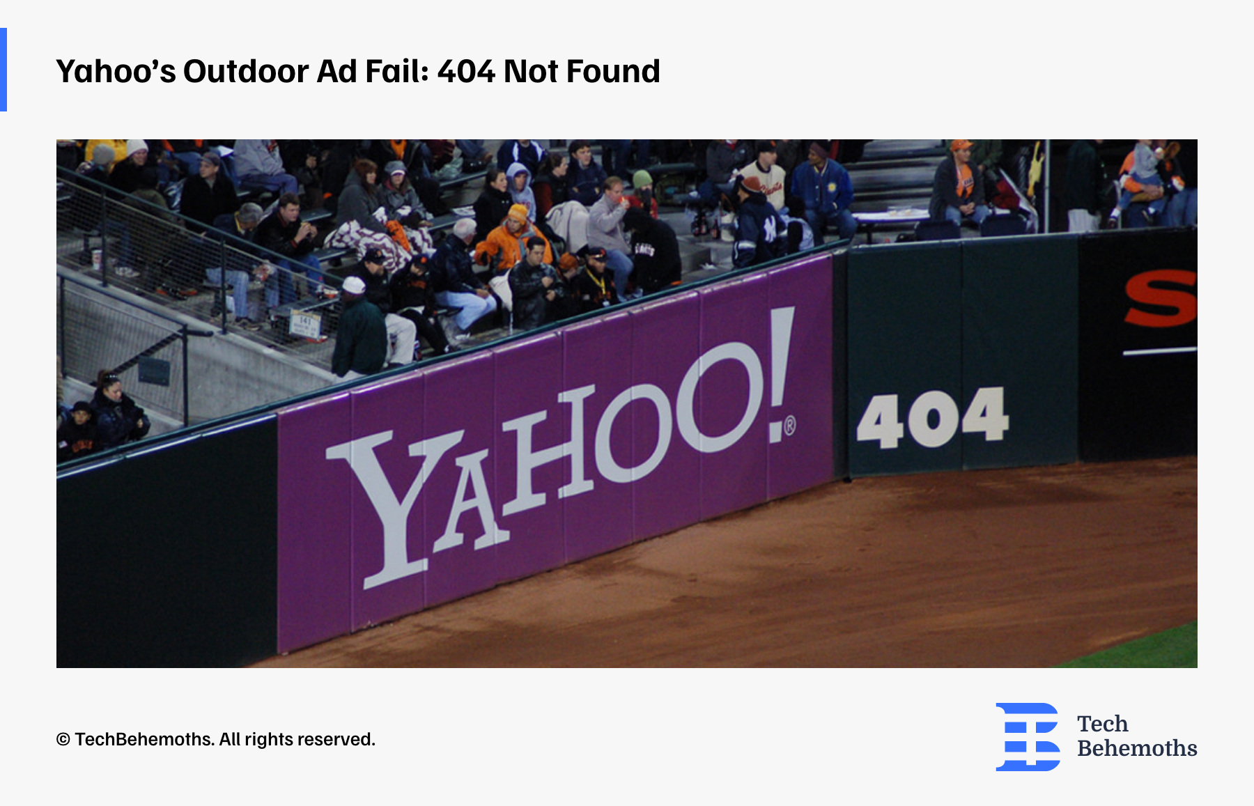 Yahoo Outdoor Ad Fail: 404 Not Found