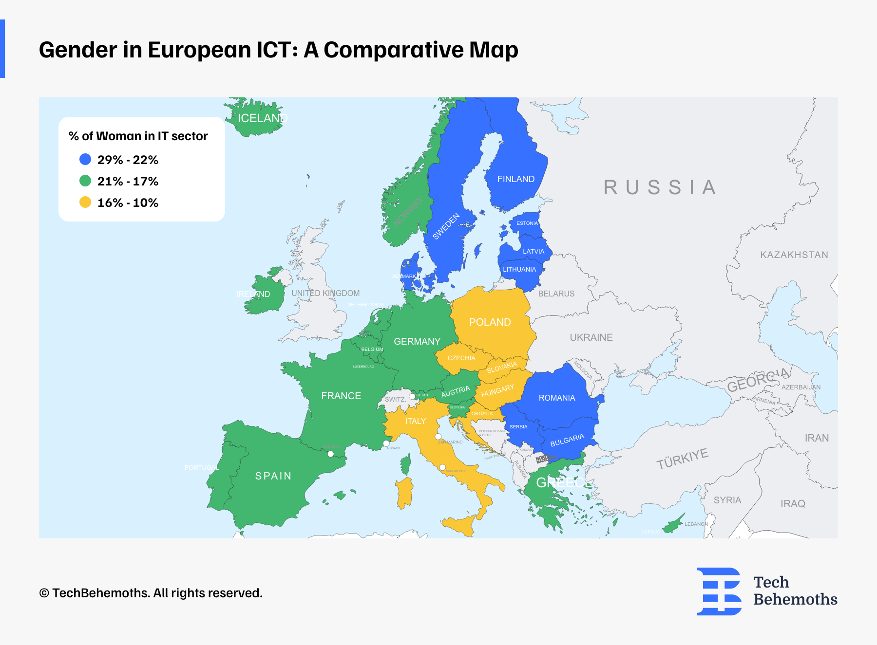 Gender in European ICT: A Comparative Map