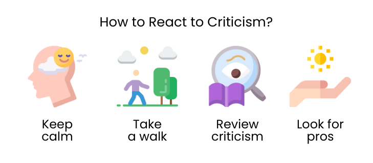 How to react to criticism