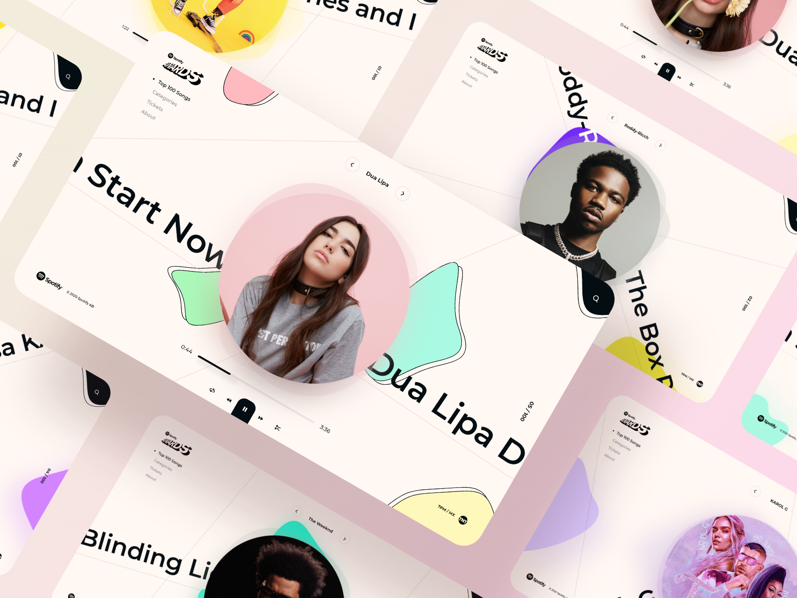 Spotify Awards Design Concept by Manuel Rovira