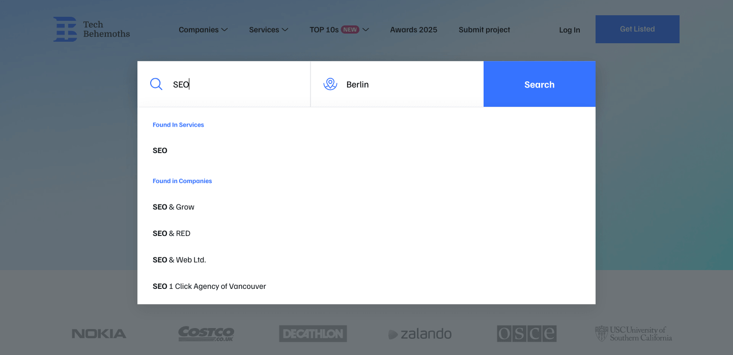 search seo agencis tb